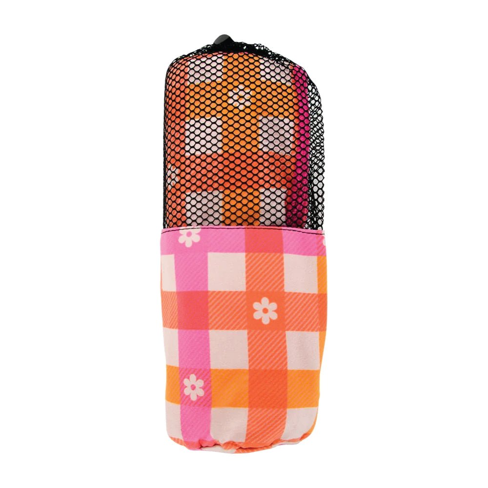 Sand Free Beach Towel Daisy Gingham - Umbrella Beach