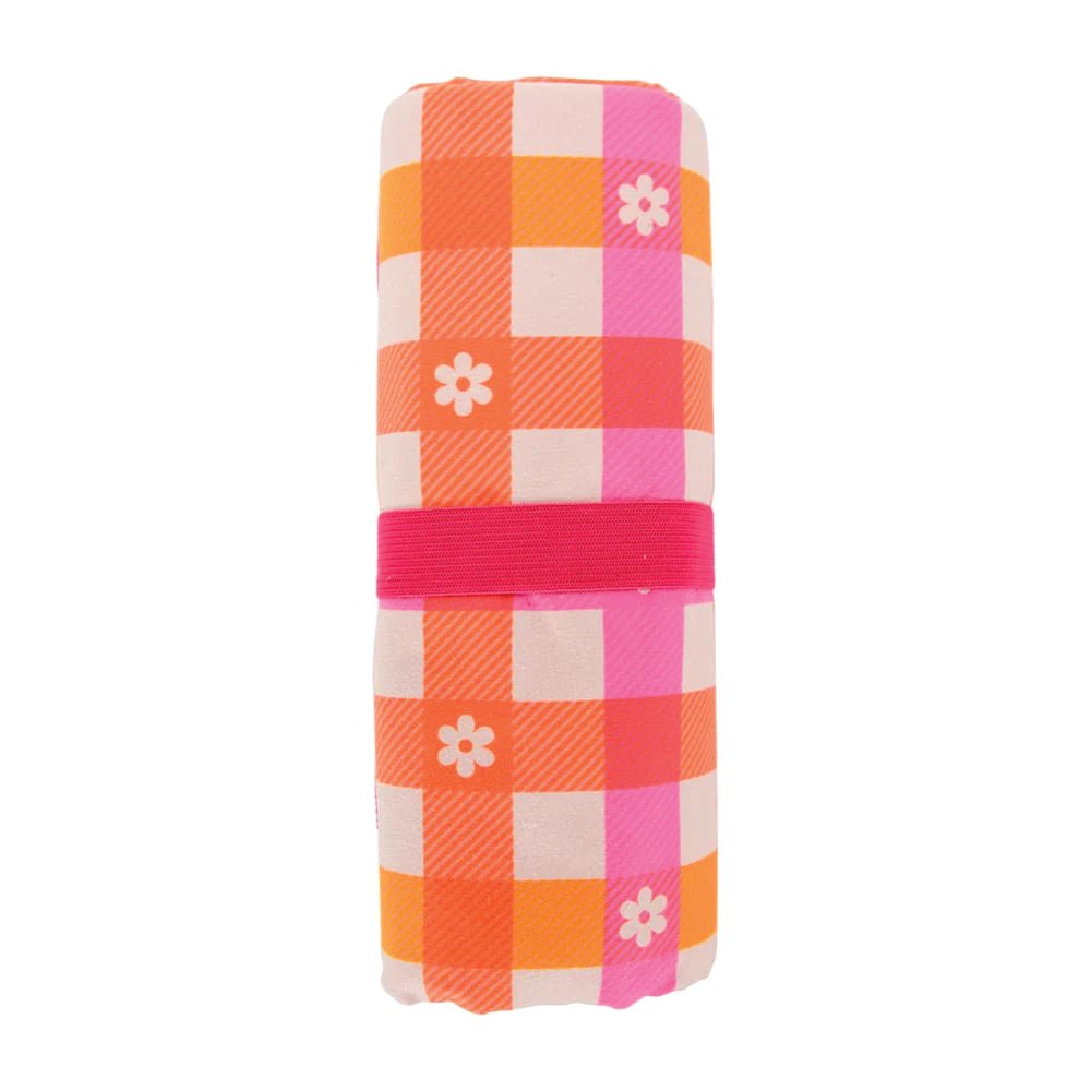 Sand Free Beach Towel Daisy Gingham - Umbrella Beach