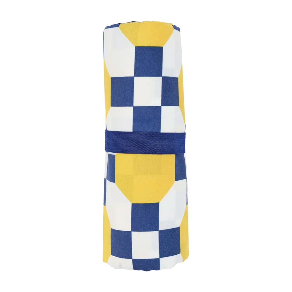 Sand Free Beach Towel Retro Tile - Umbrella Beach