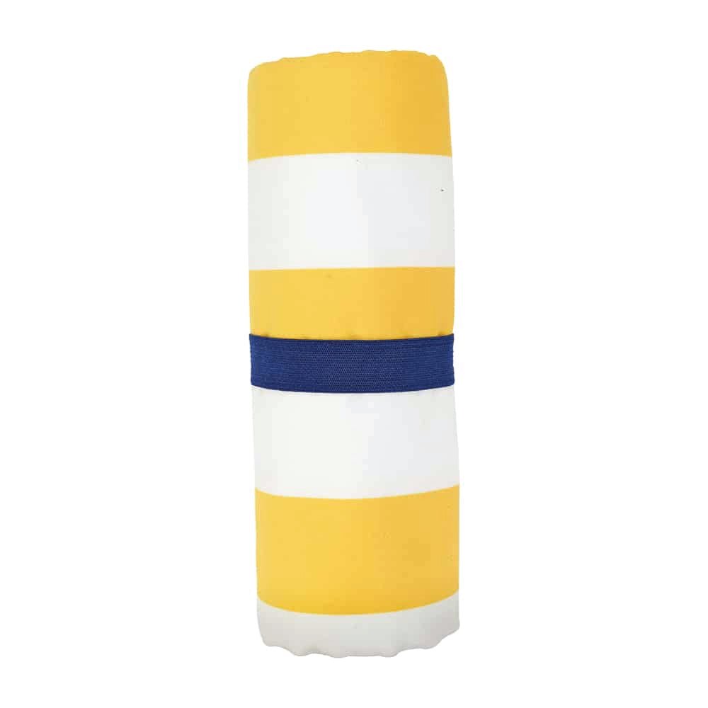 Sand Free Beach Towel Yellow Stripe - Umbrella Beach