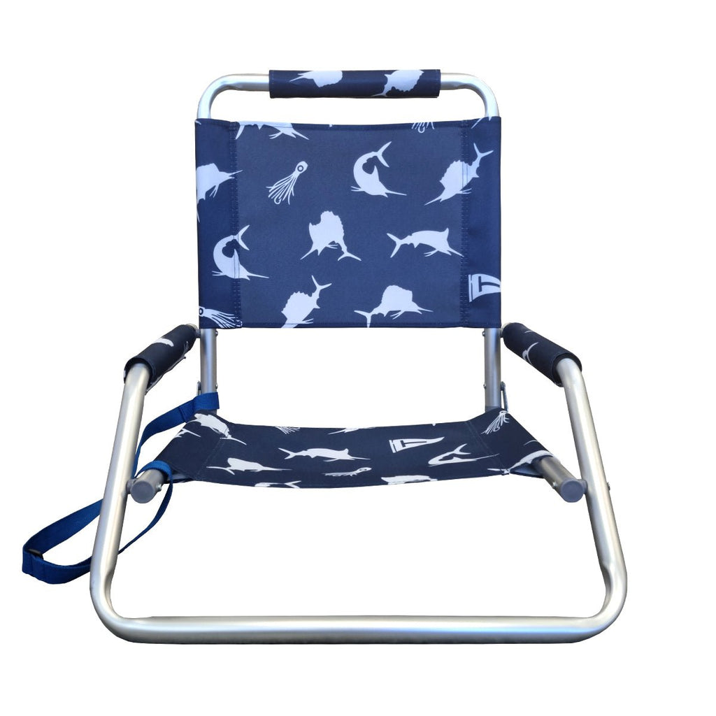 Shelta LeSands Low Aluminium Beach Seat Chair Marine - Umbrella Beach