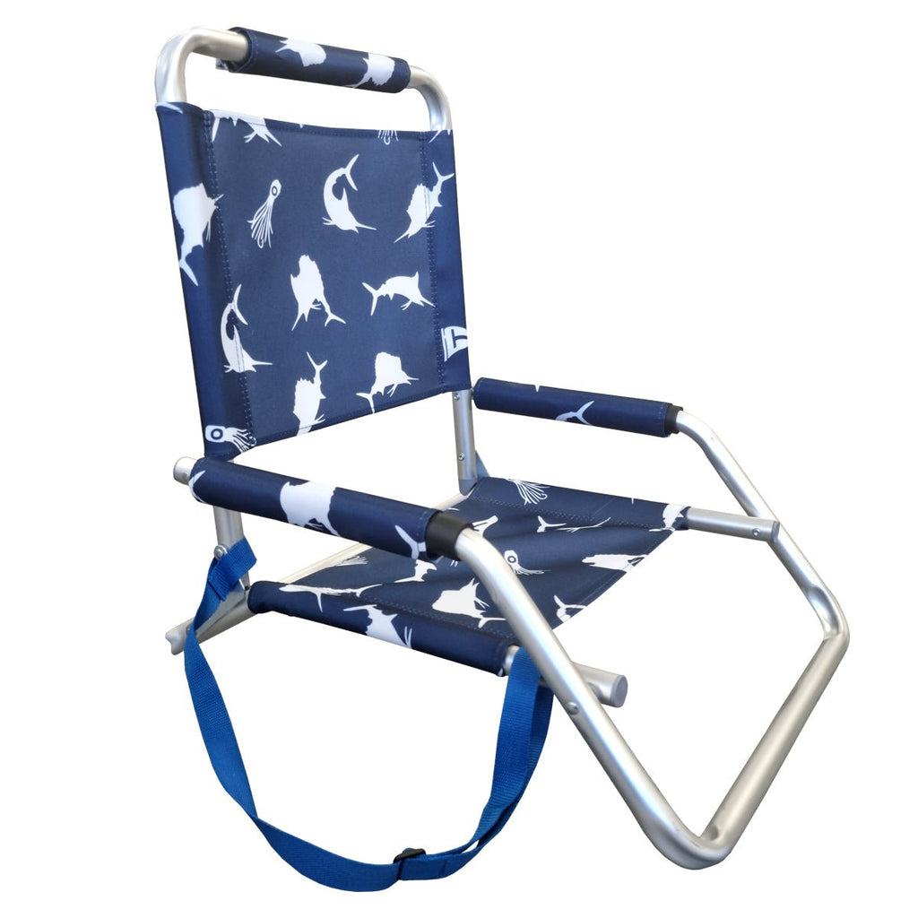 Shelta LeSands Low Aluminium Beach Seat Chair Marine - Umbrella Beach