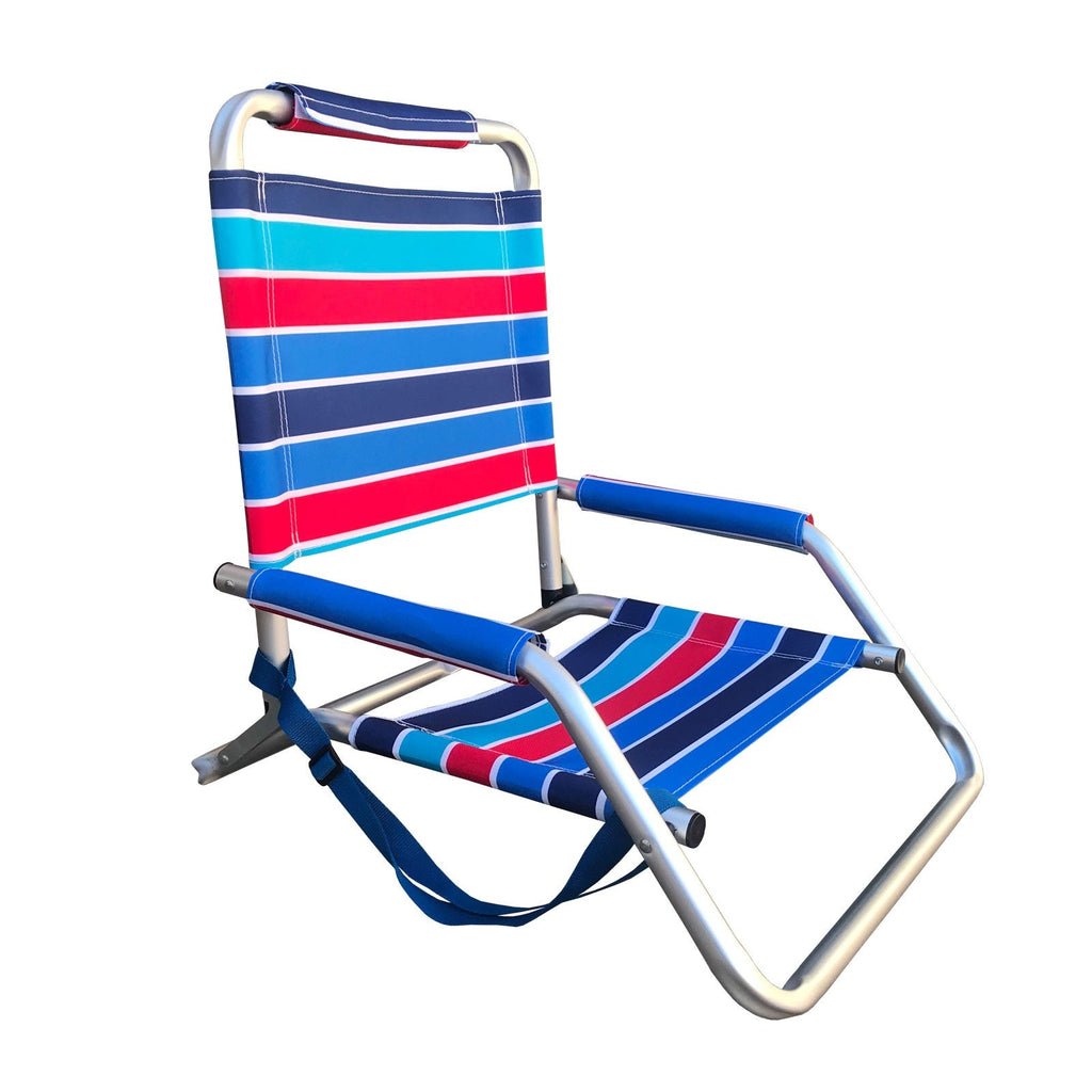 Shelta LeSands Low Aluminium Beach Seat Chair Nautical - Umbrella Beach