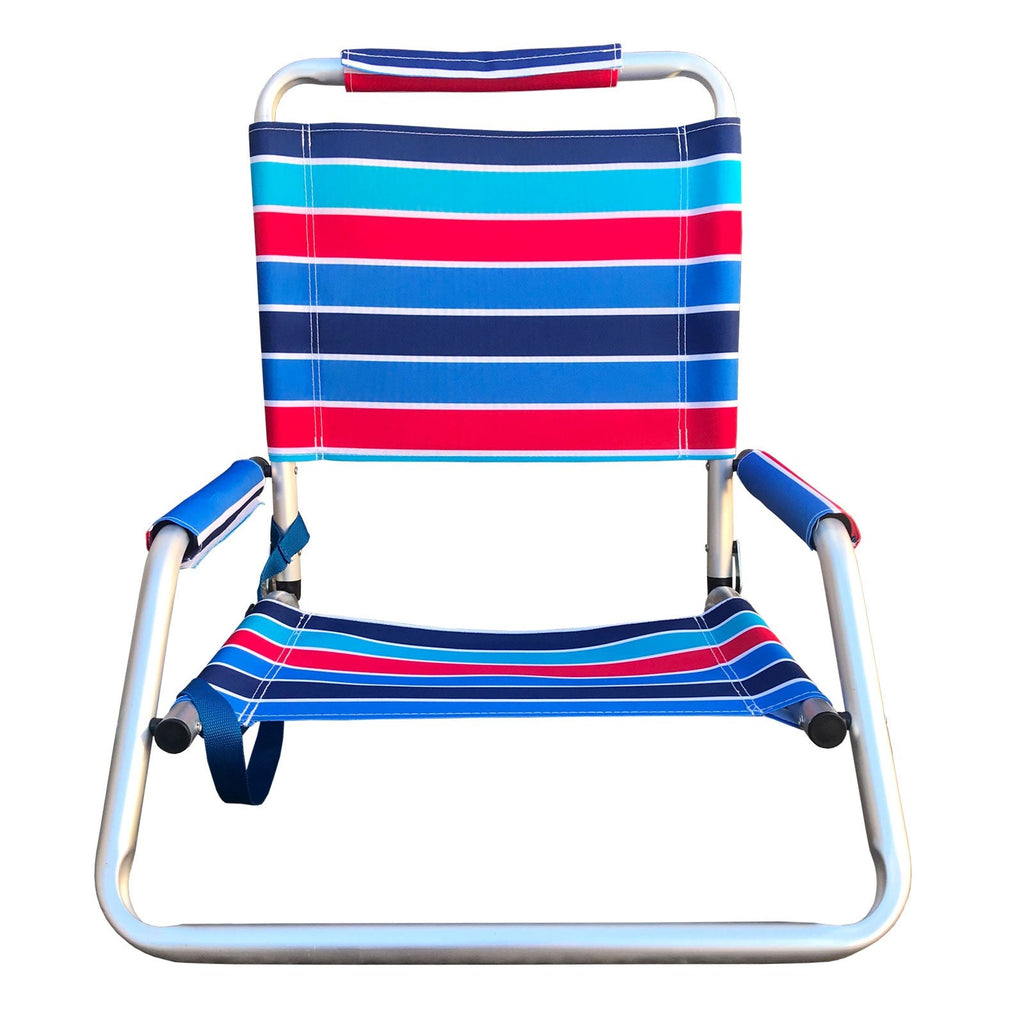 Shelta LeSands Low Aluminium Beach Seat Chair Nautical - Umbrella Beach