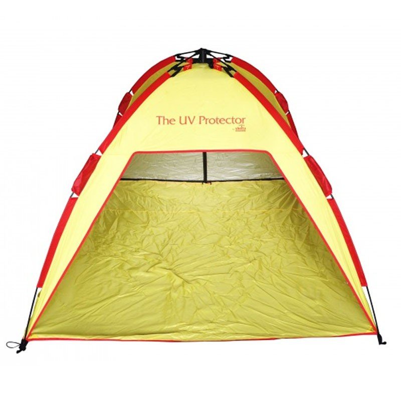 Shelta UV Protector Beach Tent Yellow and Red - Umbrella Beach