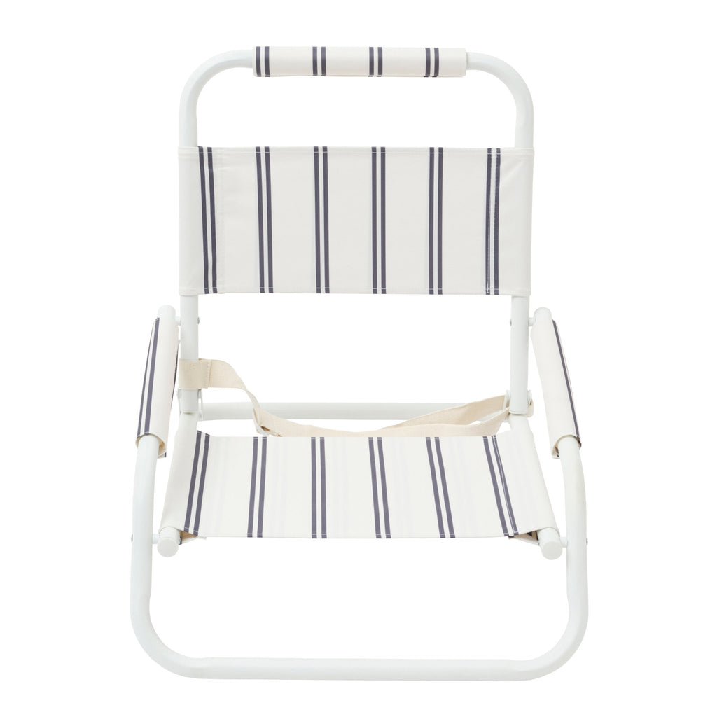 Sunnylife Low Beach Chair Charcoal Stripe - Umbrella Beach
