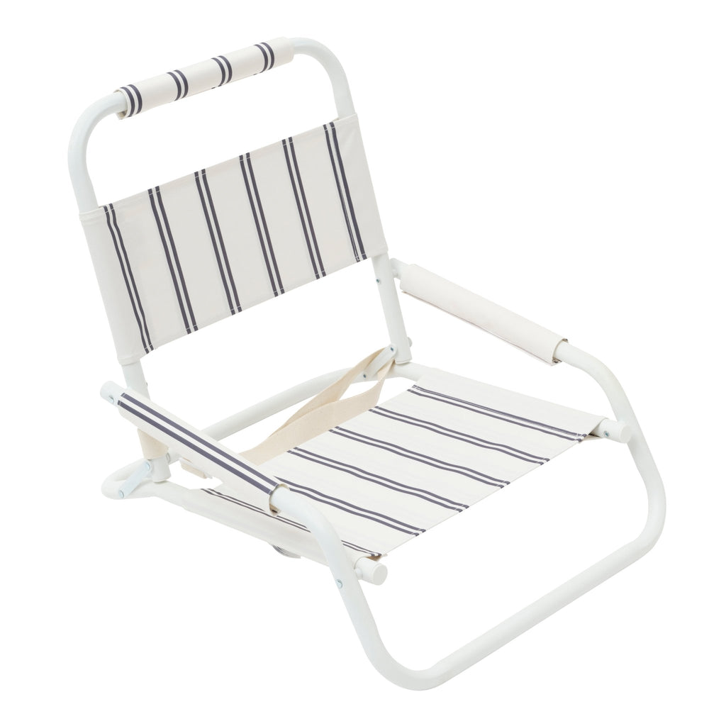 Sunnylife Low Beach Chair Charcoal Stripe - Umbrella Beach