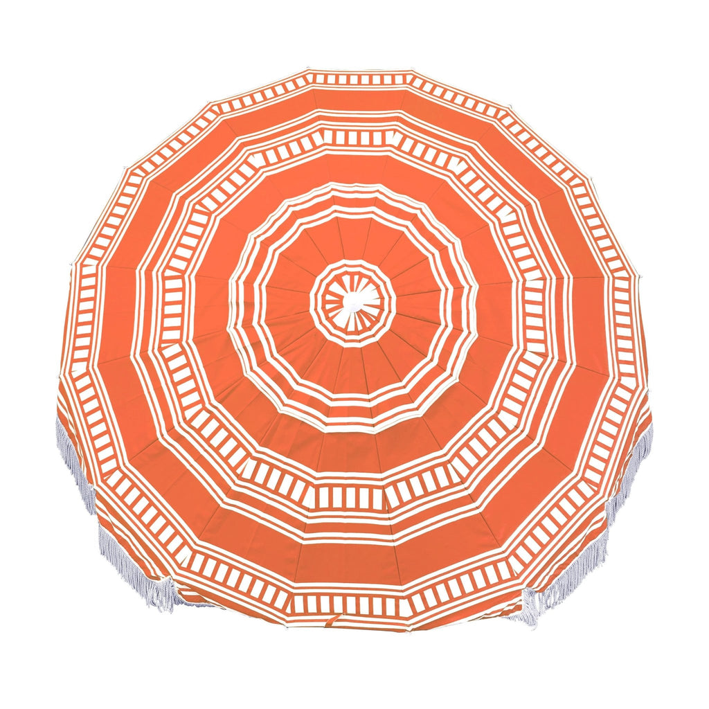 UPF50+ Bronte Fringe 220cm Coral - Umbrella Beach