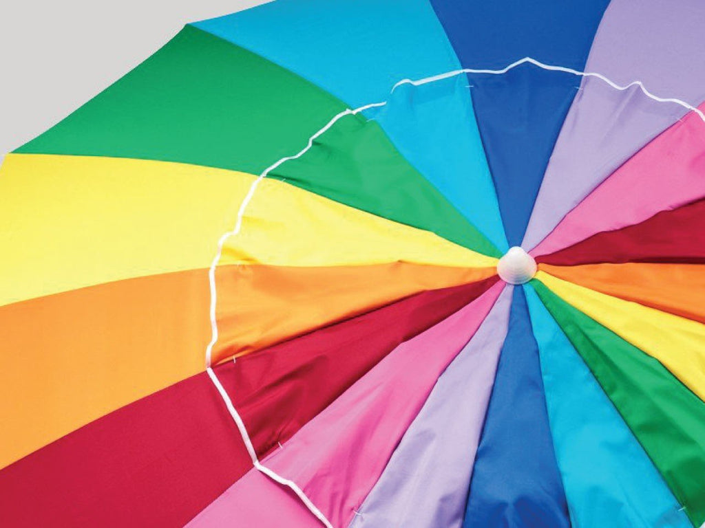 UPF50+ Carnivale 240cm Rainbow - Umbrella Beach