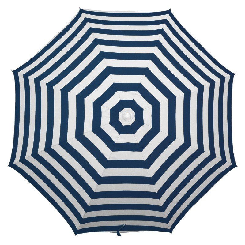 UPF50+ Noosa 180cm Navy and White Stripe - Umbrella Beach
