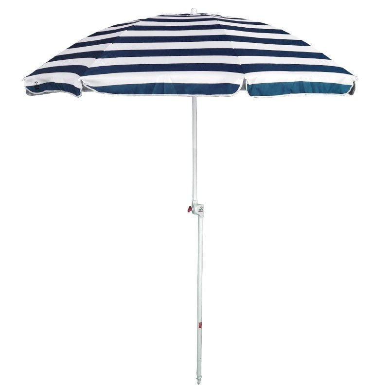 UPF50+ Noosa 180cm Navy and White Stripe - Umbrella Beach