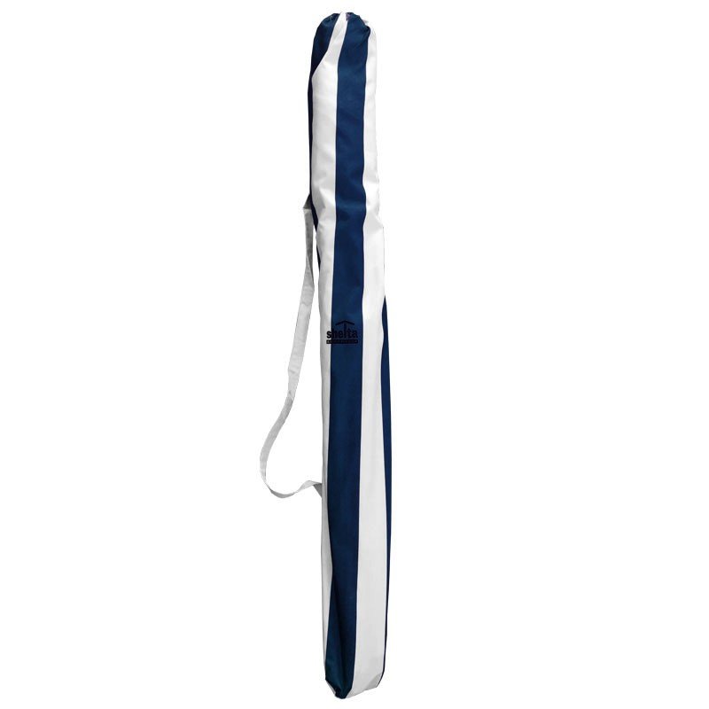 UPF50+ Noosa 180cm Navy and White Stripe - Umbrella Beach