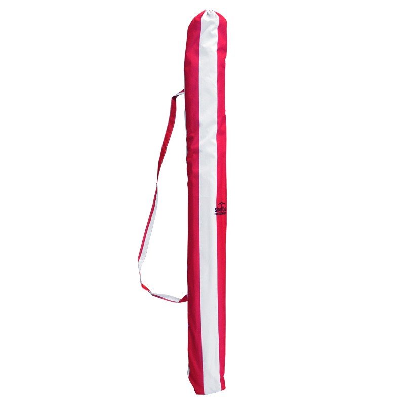 UPF50+ Noosa 180cm Red and White Stripe - Umbrella Beach