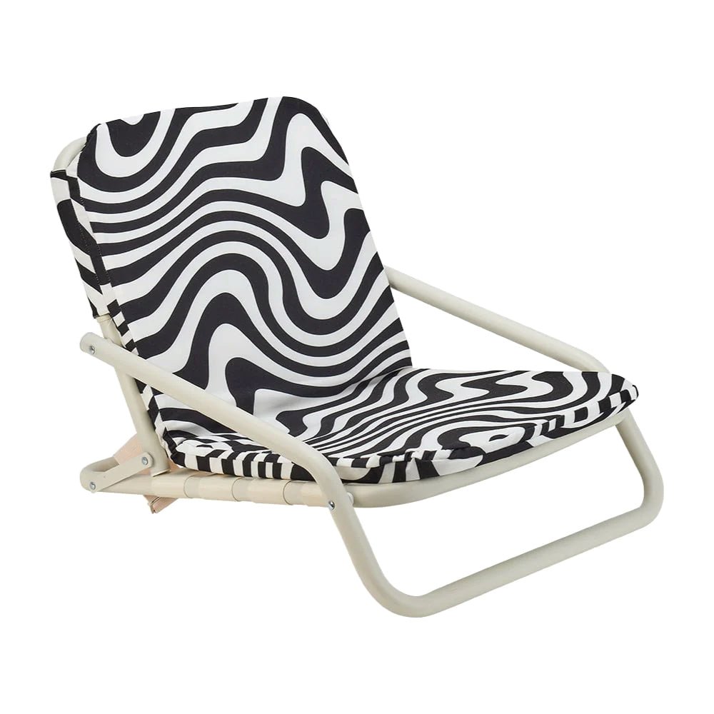 Deluxe Cushioned Beach Chair Hypnotic Swirl - Umbrella Beach