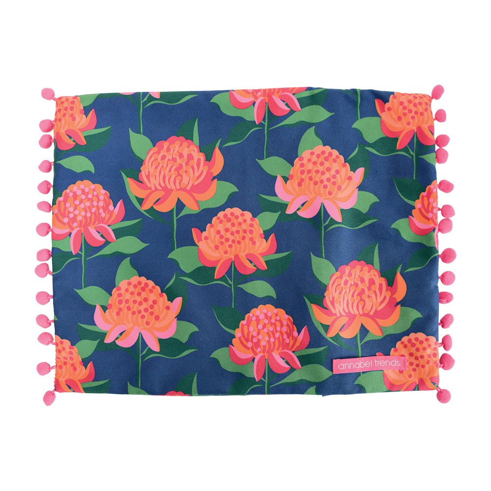 Inflatable Beach Pillow - Bright Waratah - Umbrella Beach