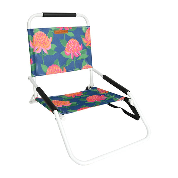 Low Beach Concert Chair Bright Waratah - Umbrella Beach