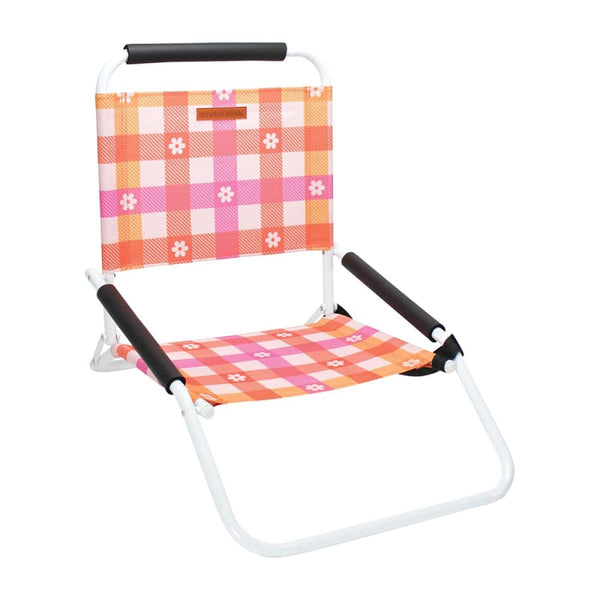 Low Beach Concert Chair Daisy Gingham - Umbrella Beach