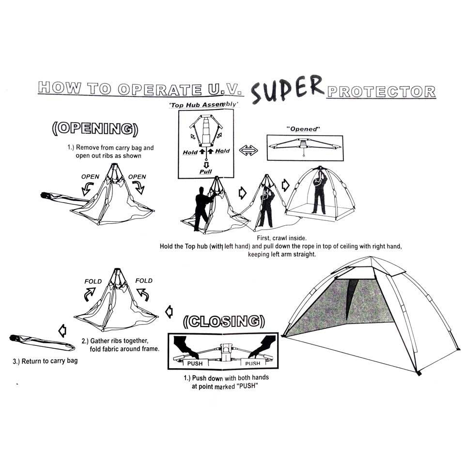 Shelta Super UV Protector Beach Tent - Umbrella Beach