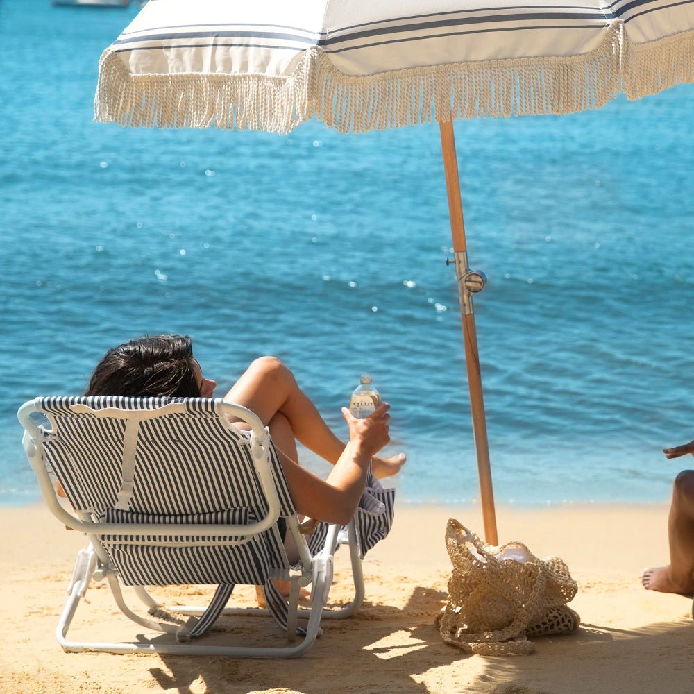 Sunnylife Deluxe Beach Chair Coastal Blue - Umbrella Beach