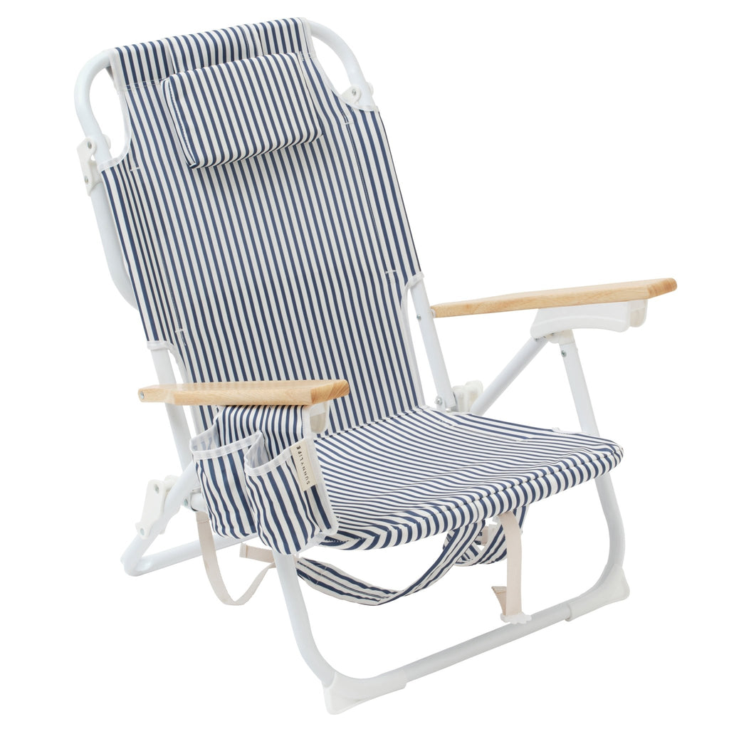 Sunnylife Deluxe Beach Chair Coastal Blue - Umbrella Beach