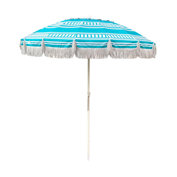 UPF50+ Bronte Fringe 220cm Azure - Umbrella Beach