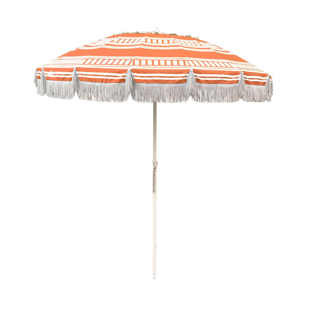 UPF50+ Bronte Fringe 220cm Coral - Umbrella Beach