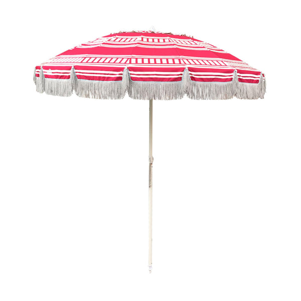 UPF50+ Bronte Fringe 220cm Watermelon - Umbrella Beach