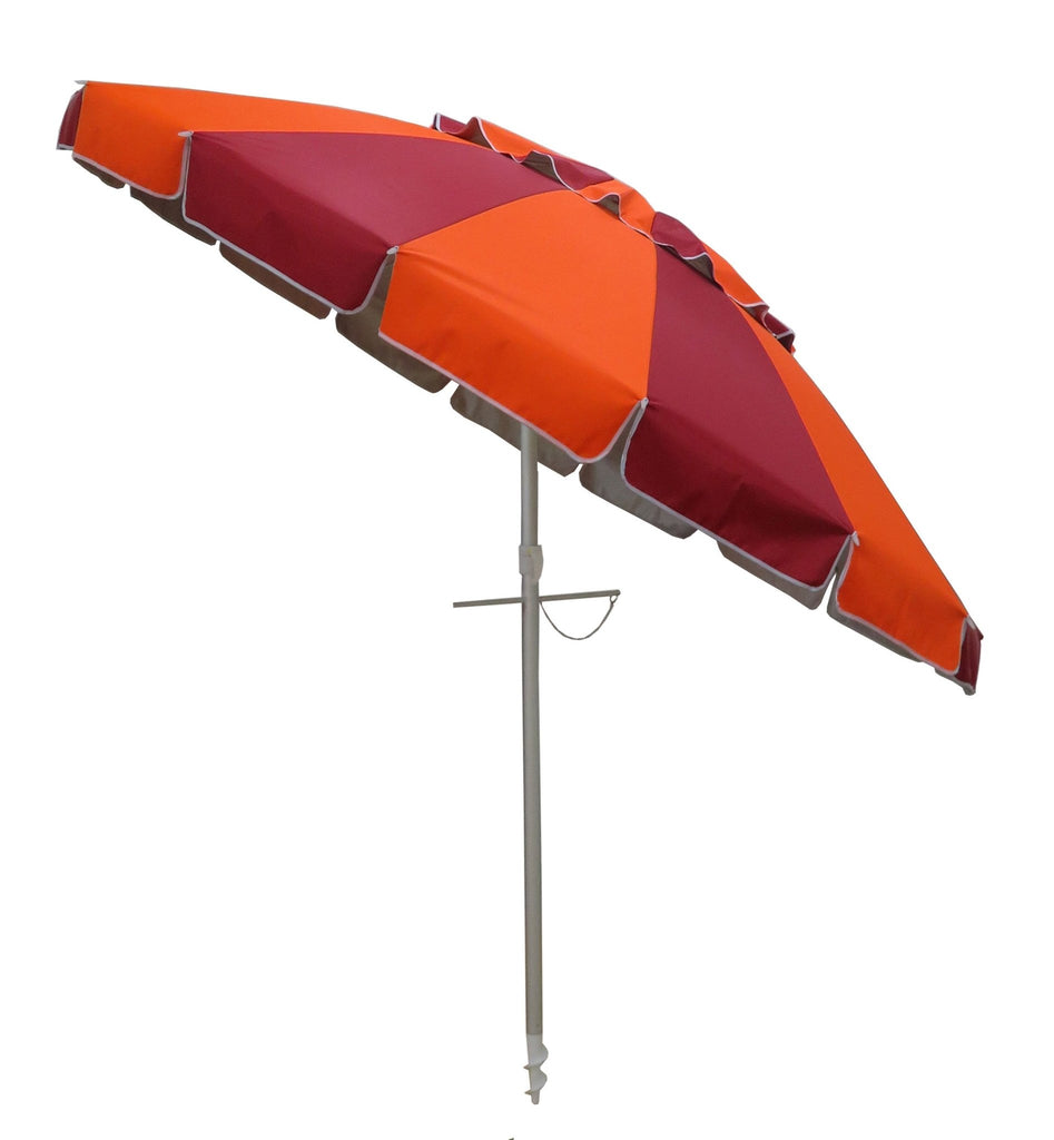 UPF50+ Carnivale 240cm Orange and Red - Umbrella Beach