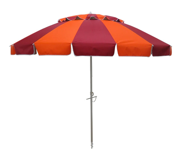 UPF50+ Carnivale 240cm Orange and Red - Umbrella Beach