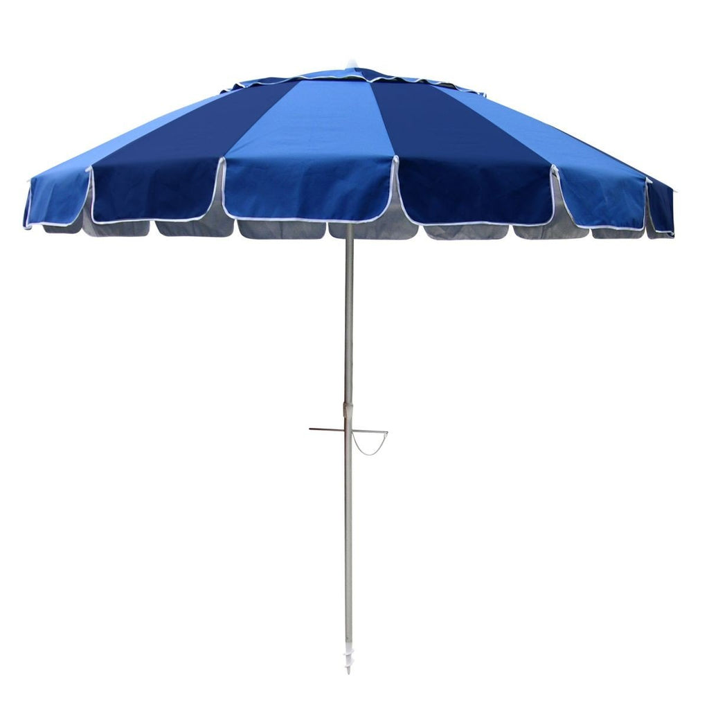 UPF50+ Carnivale 240cm Royal Blue and Navy - Umbrella Beach