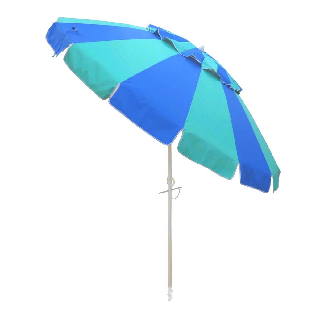 UPF50+ Carnivale 240cm Royal Blue and Turquoise - Umbrella Beach