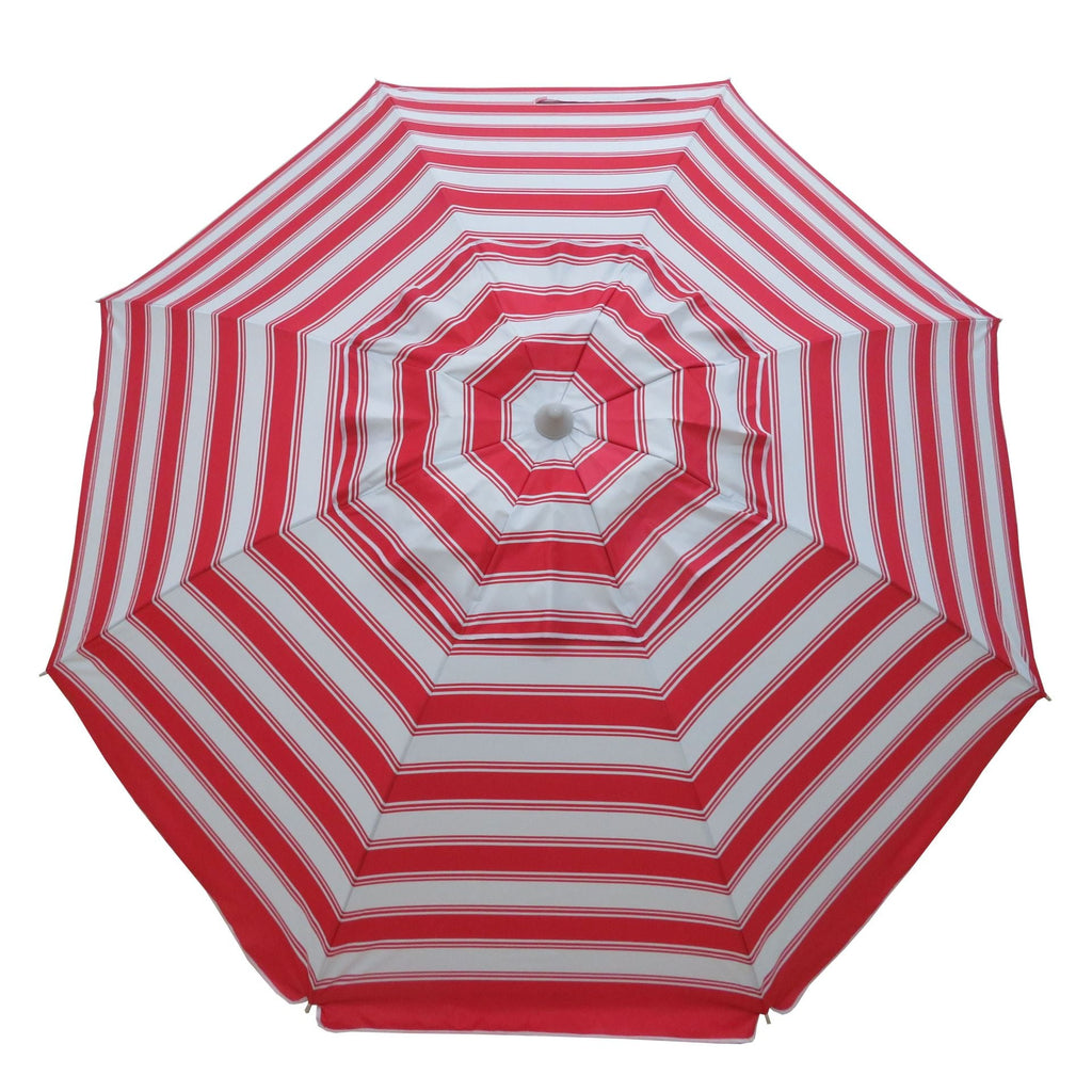 UPF50+ Daytripper 210cm Red White Stripe - Umbrella Beach