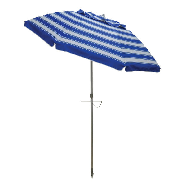 UPF50+ Daytripper 210cm Royal White Stripe - Umbrella Beach