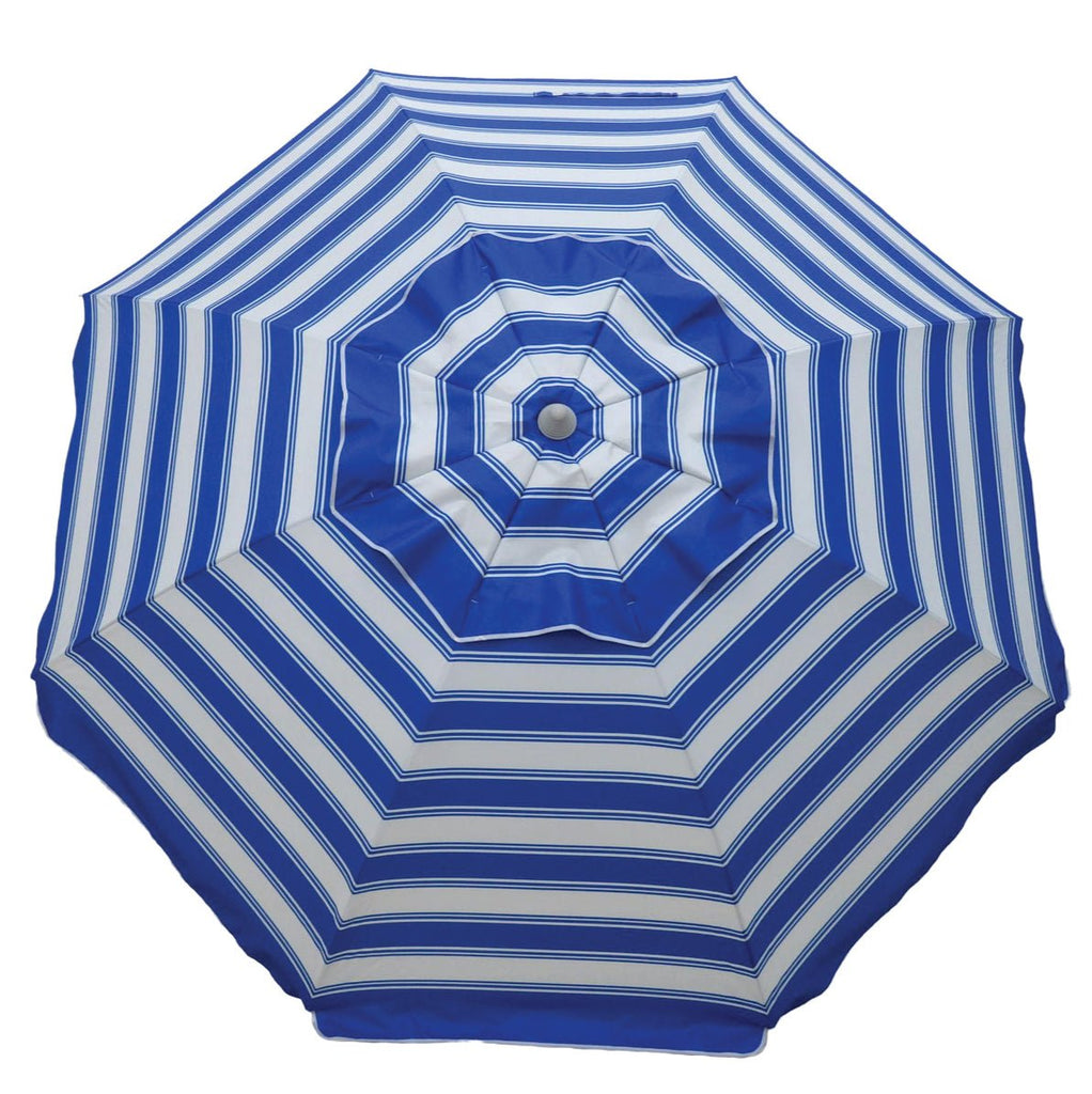 UPF50+ Daytripper 210cm Royal White Stripe - Umbrella Beach