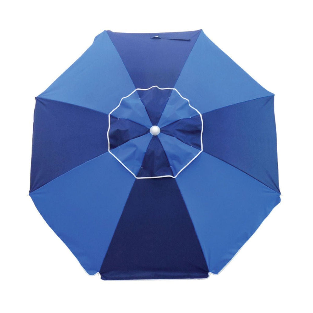 UPF50+ Fiesta 185cm Navy and Royal Blue - Umbrella Beach