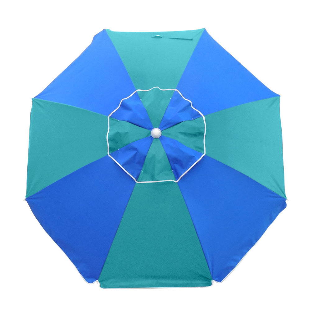 UPF50+ Fiesta 185cm Royal Blue and Turquoise - Umbrella Beach