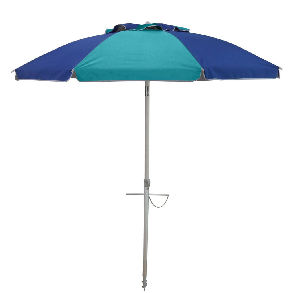 UPF50+ Fiesta 185cm Royal Blue and Turquoise - Umbrella Beach