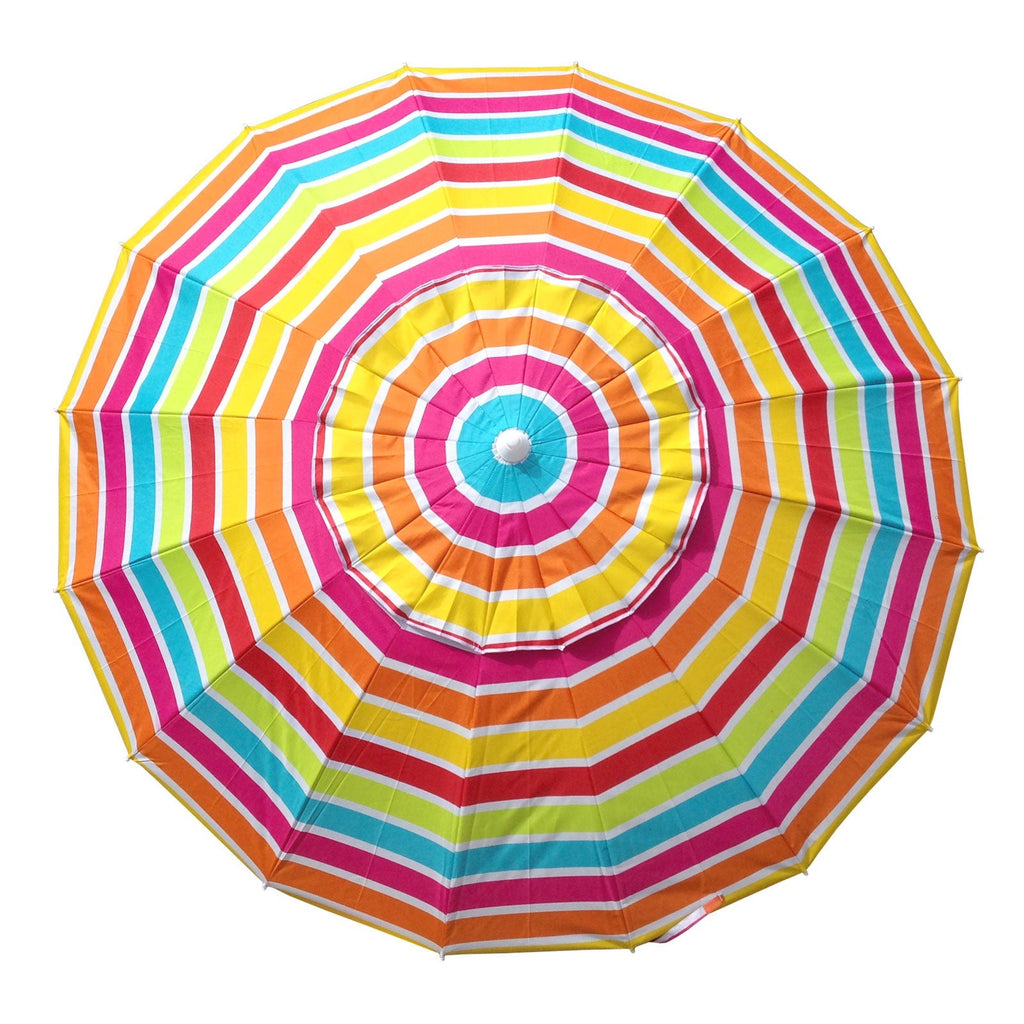 UPF50+ Manly 220cm Multi Stripes - Umbrella Beach