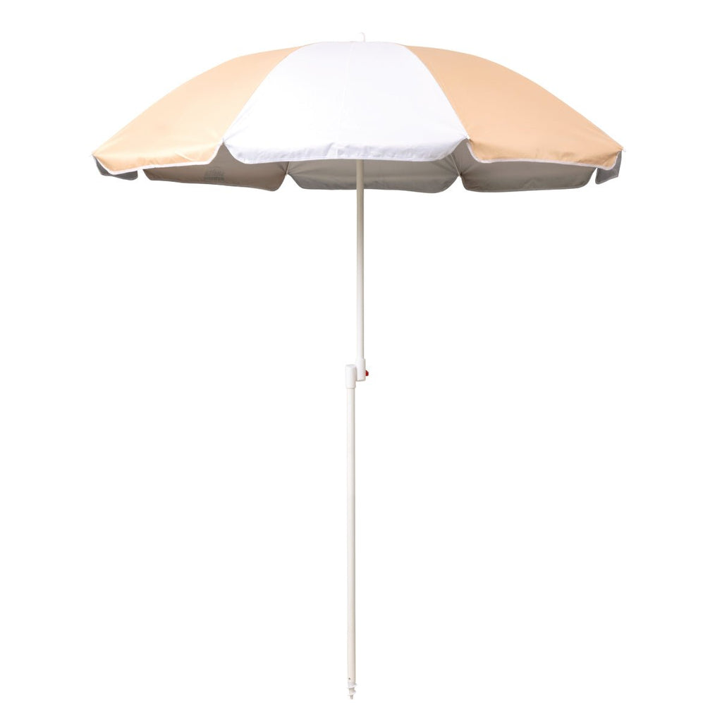 UPF50+ Noosa 180cm Peach and White - Umbrella Beach