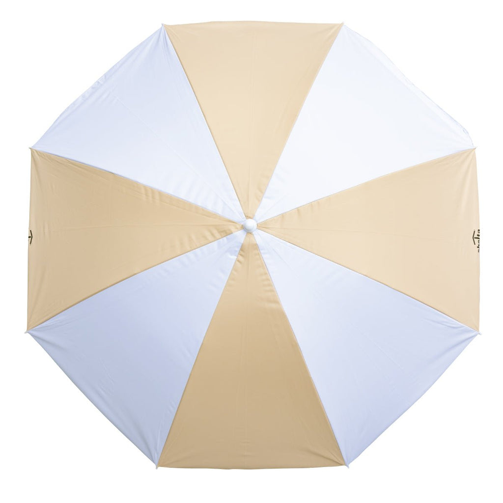 UPF50+ Noosa 180cm Peach and White - Umbrella Beach