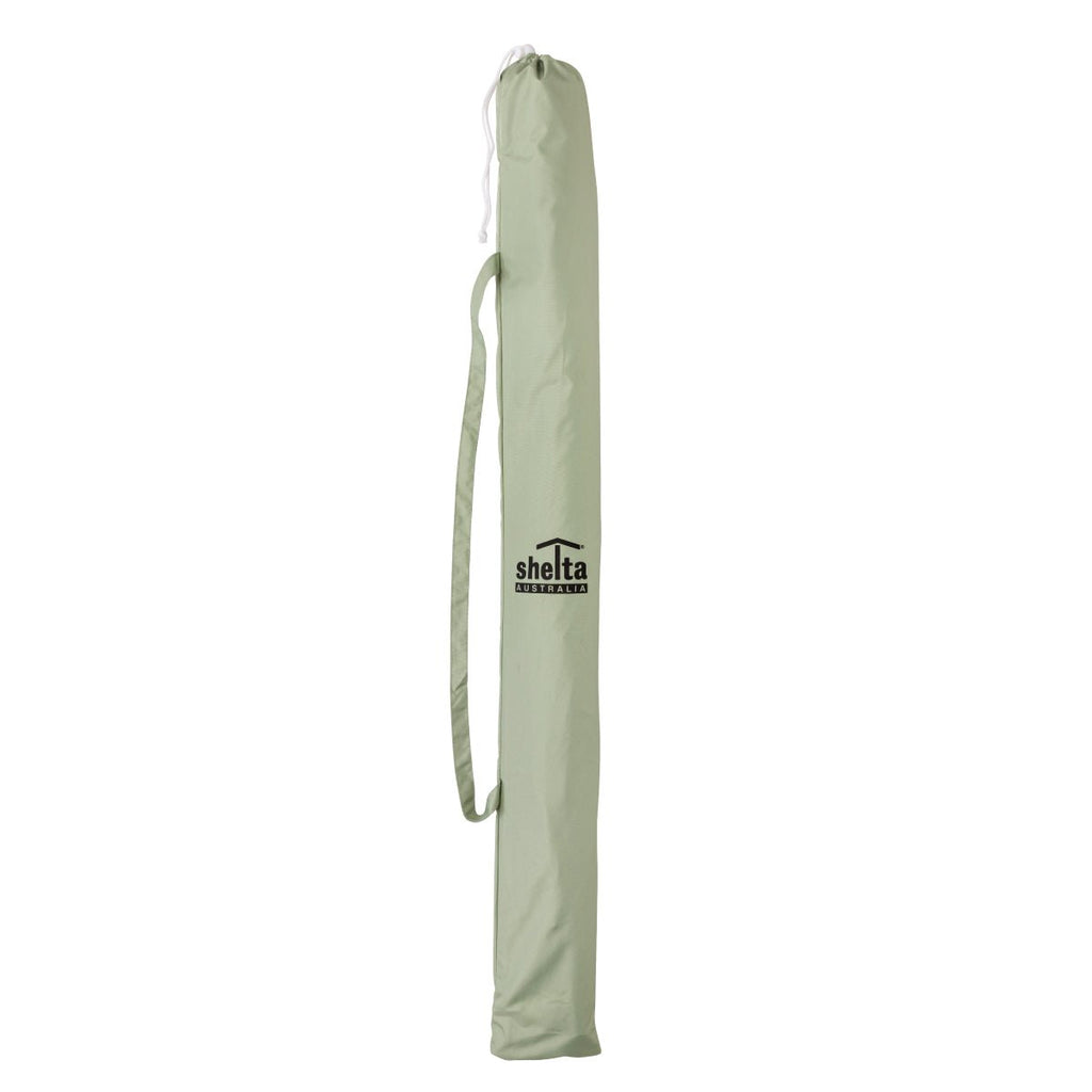 UPF50+ Noosa 180cm Sage Green and White - Umbrella Beach