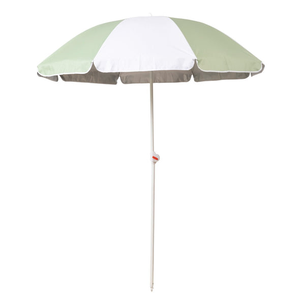 UPF50+ Noosa 180cm Sage Green and White - Umbrella Beach