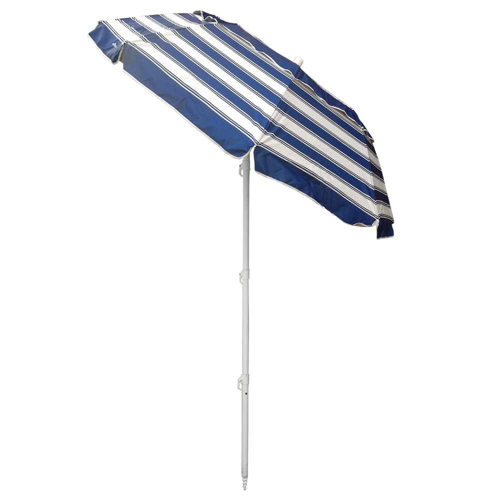 UPF50+ Portabrella 195cm Navy and White Stripe - Umbrella Beach