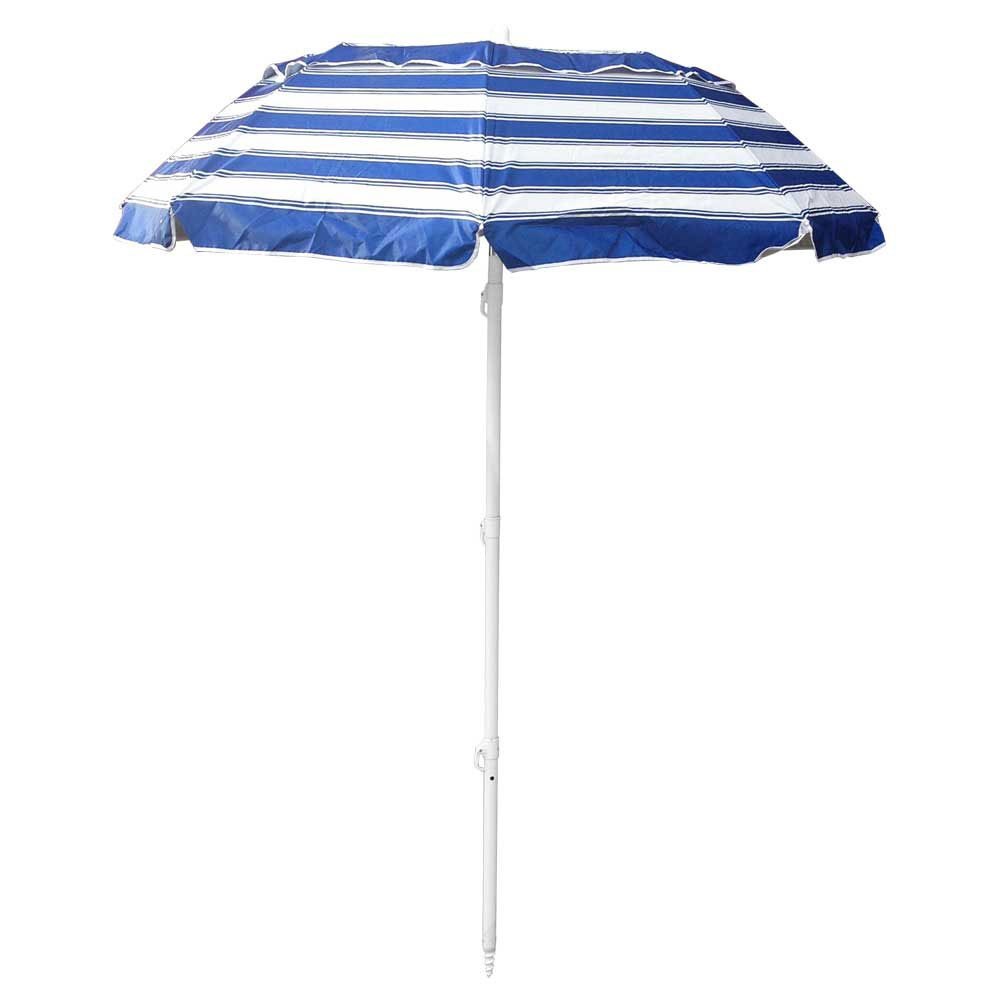 UPF50+ Portabrella 195cm Navy and White Stripe - Umbrella Beach