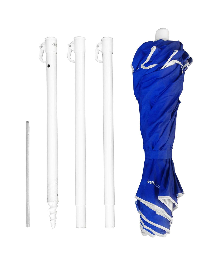 UPF50+ Portabrella 195cm Royal Blue - Umbrella Beach