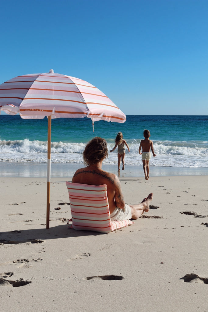 UPF50 Sunnylife 150cm Strawberry Sorbet Beach Umbrella - Umbrella Beach