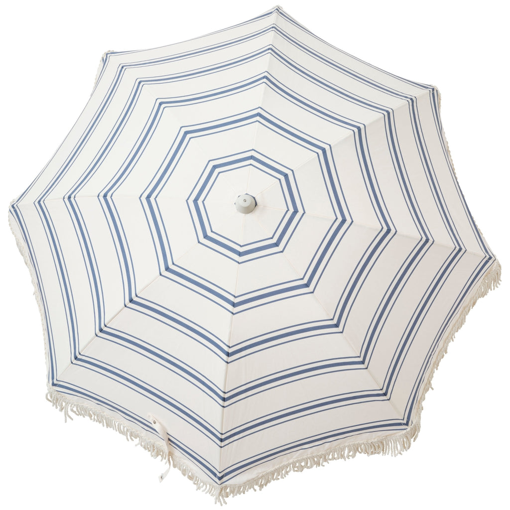 UPF50 Sunnylife 150cm The Resort Coastal Blue Luxe Beach Umbrella - Umbrella Beach