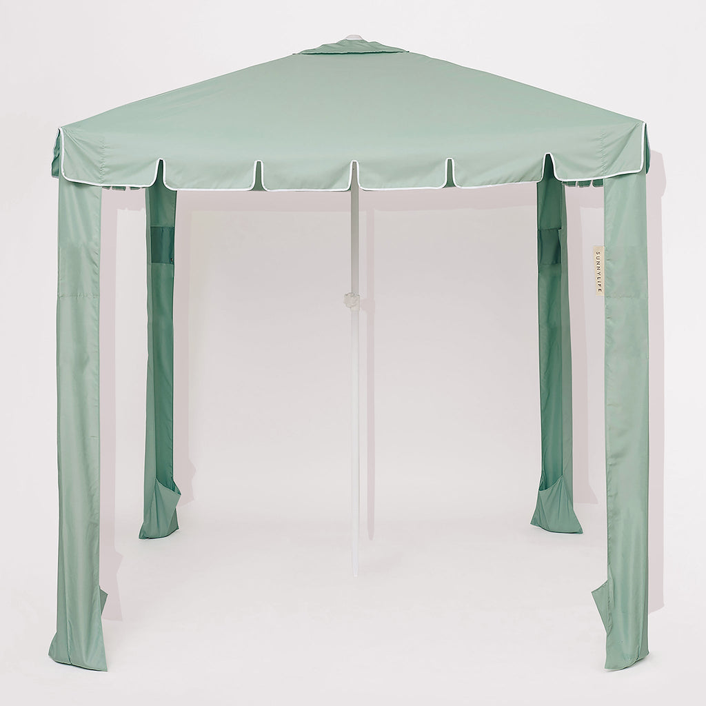 UPF50 Sunnylife Sage Beach Cabana 2m x 2m - Umbrella Beach