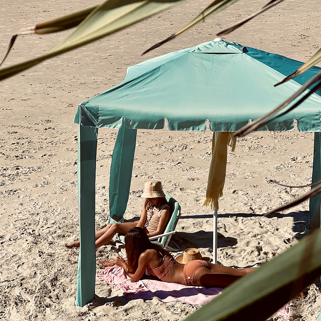 UPF50 Sunnylife Sage Beach Cabana 2m x 2m - Umbrella Beach