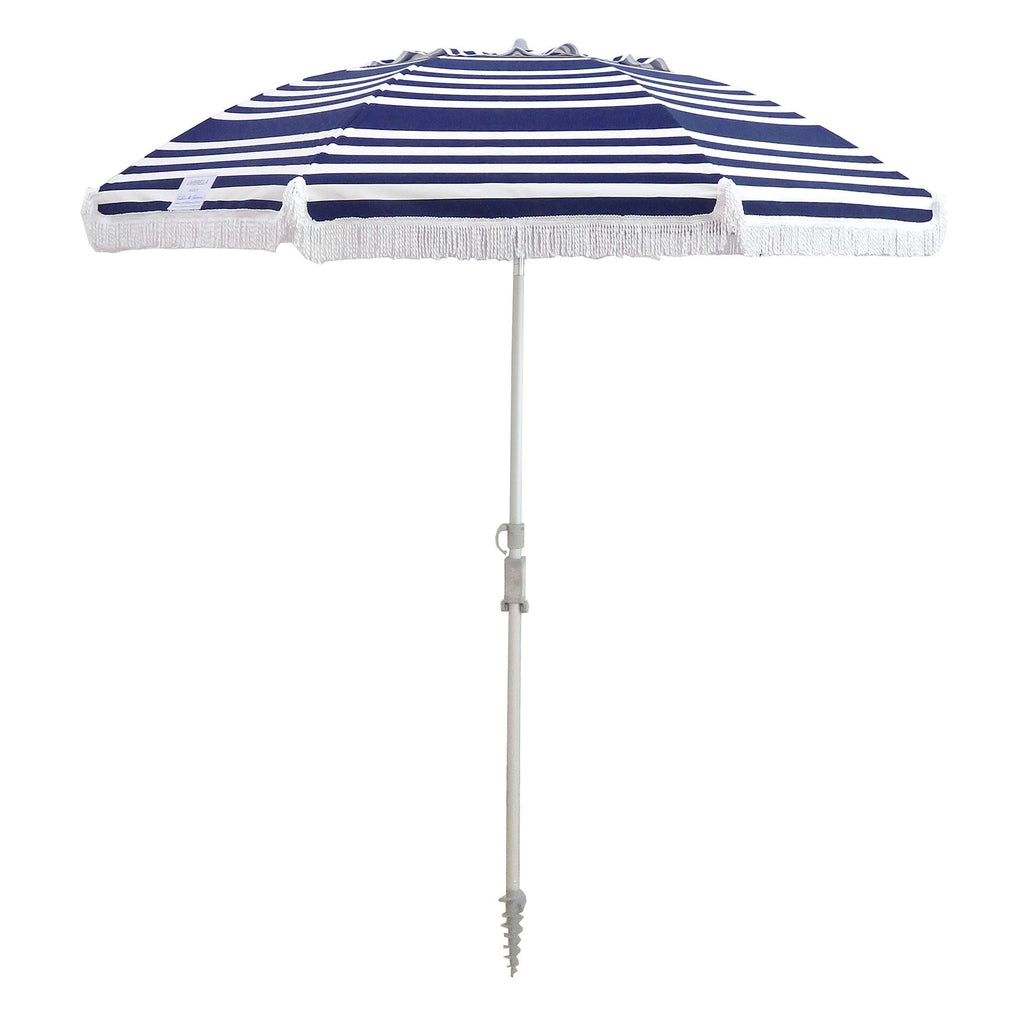 UPF50+ Fringe Beach 210cm Umbrella Hello Sailor